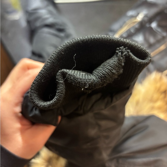 Mackage Black Puffer Jacket with Fur Hood - Picture 4 of 7